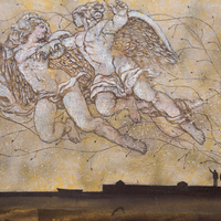 Cuban artists come to show the greatness possible even against the odds. Yoan Capote, José Bedia, Agustín Bejarano are today’s masters and tomorrow’s legends.
Canvas and acrylic were respectively space and technical instrument for his free game of blurring morphologies and praising the epics of daily life.