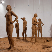 Elizabet Cerviño, who is one of the most talented artists among the young exponents of the plastic arts in Cuba, has achieved one of her great works of art: Fango, a devastating ephemeral sculptural installation presented in the 11th Havana Biennial Art Exhibition in 2012.